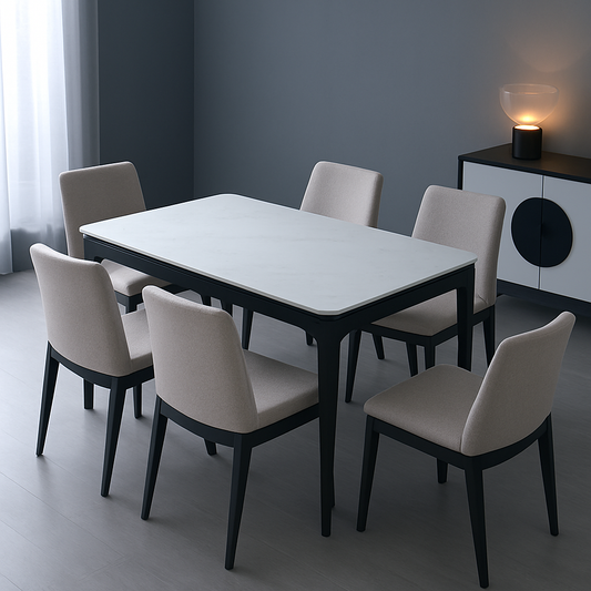 Fleur Blanc Dining Table