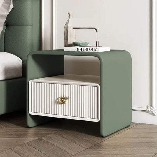 Olive Ripple Night Stand