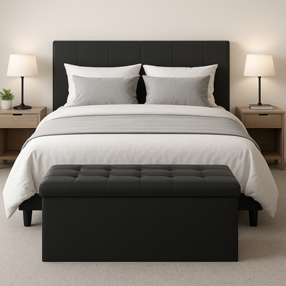 Noir Vault Ottoman