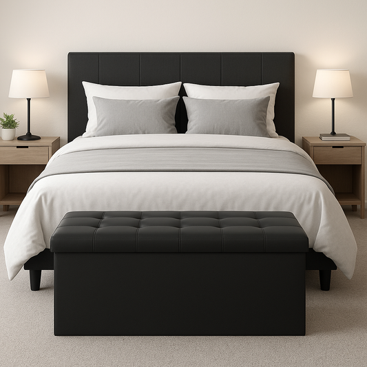 Noir Vault Ottoman